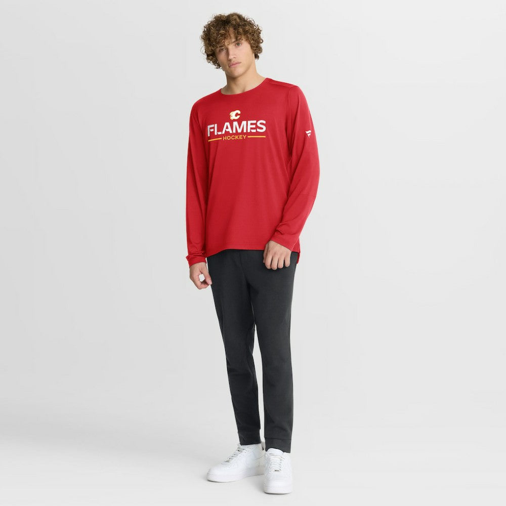 Calgary Flames Fanatics Authentic Pro Rink Tech Long Sleeve T-Shirt - Red | Fanatics discount