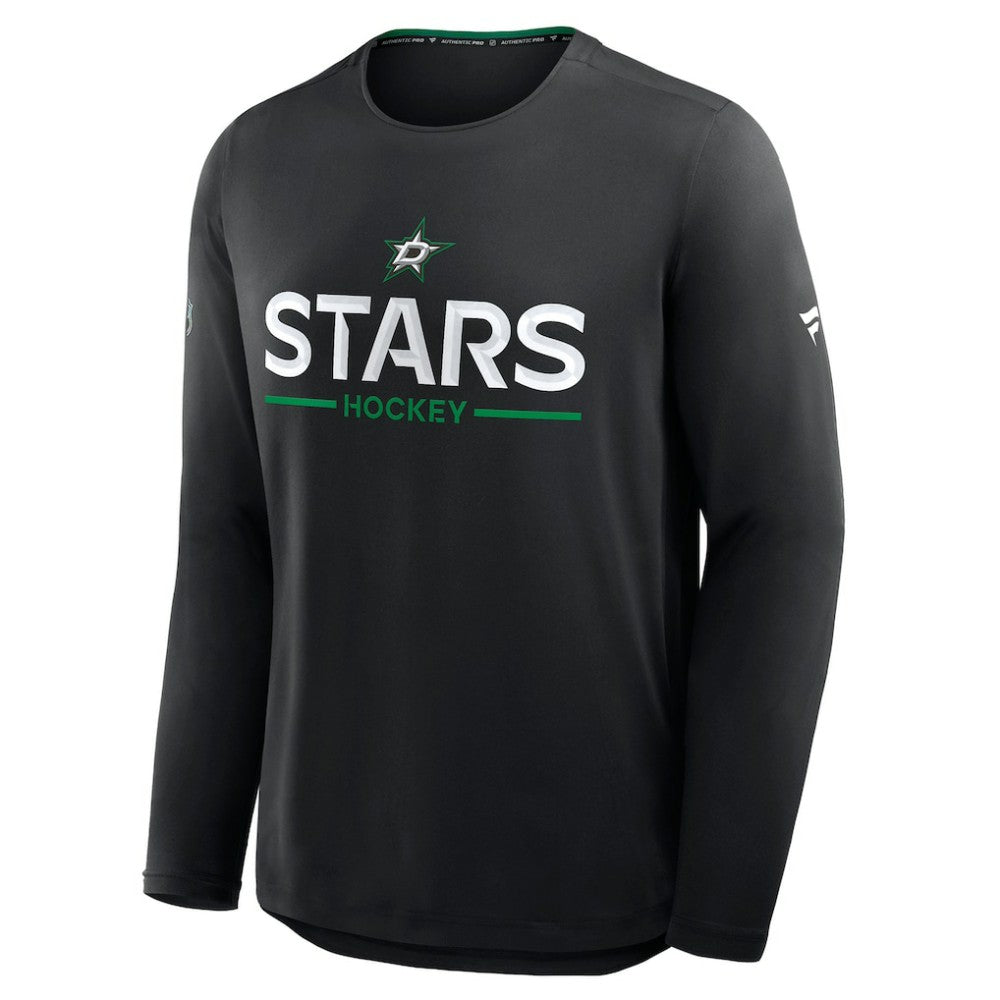Dallas Stars Fanatics Authentic Pro Rink Tech Long Sleeve T-Shirt - Black | Fanatics Lifestyle