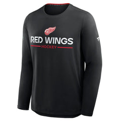 Detroit Red Wings Fanatics Authentic Pro Rink Tech Long Sleeve T-Shirt - Black | Fanatics on sale