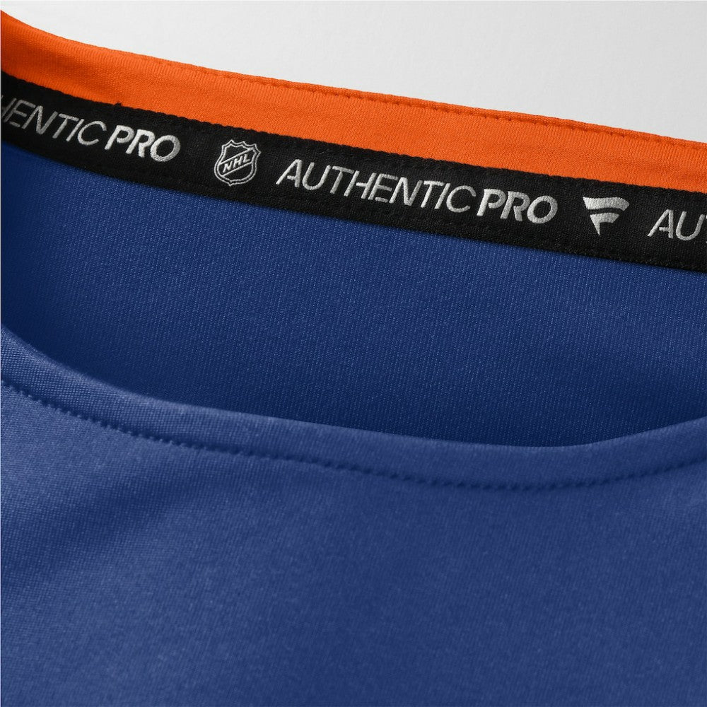 Edmonton Oilers Fanatics Authentic Pro Rink Tech Long Sleeve T-Shirt - Royal | Fanatics Lifestyle