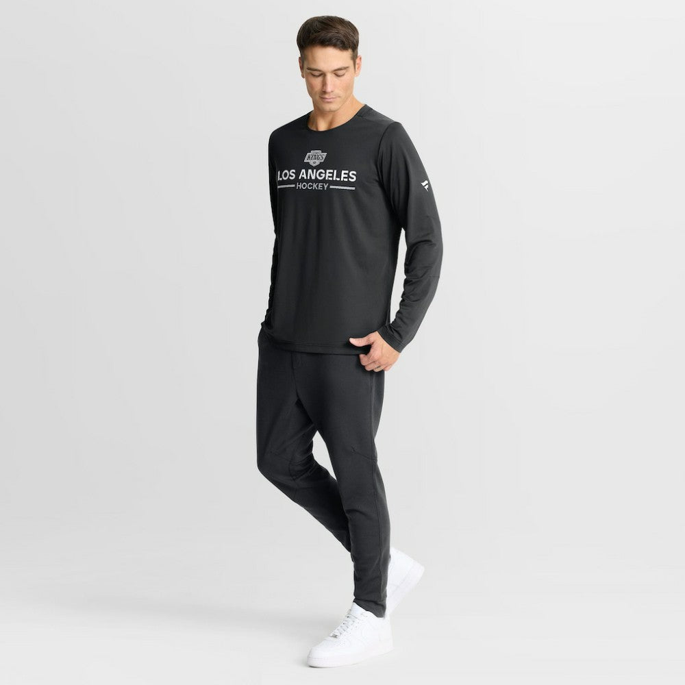 Los Angeles Kings Fanatics Authentic Pro Rink Tech Long Sleeve T-Shirt - Black | Fanatics Lifestyle