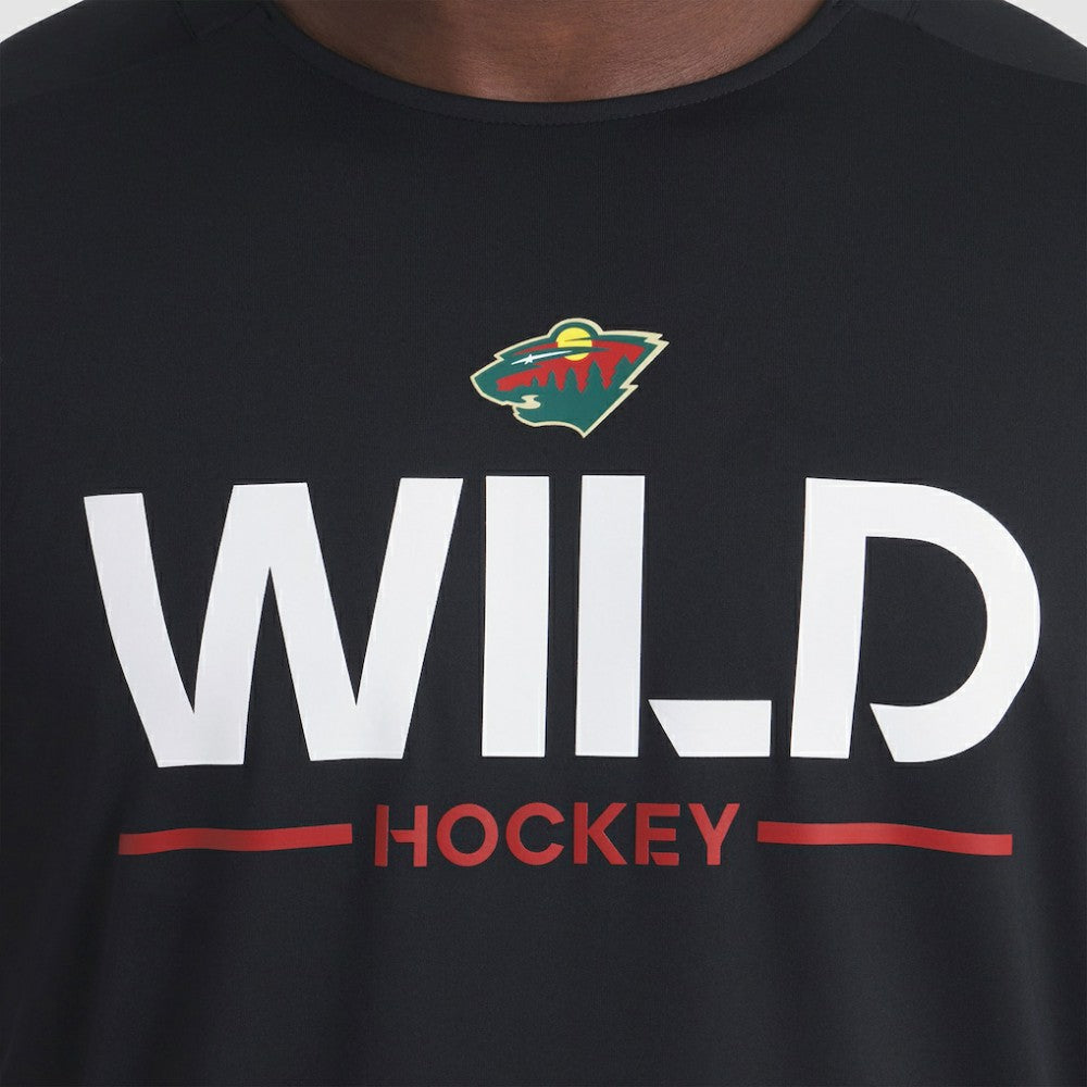 Minnesota Wild Fanatics Authentic Pro Rink Tech Long Sleeve T-Shirt - Black | Fanatics Clearance