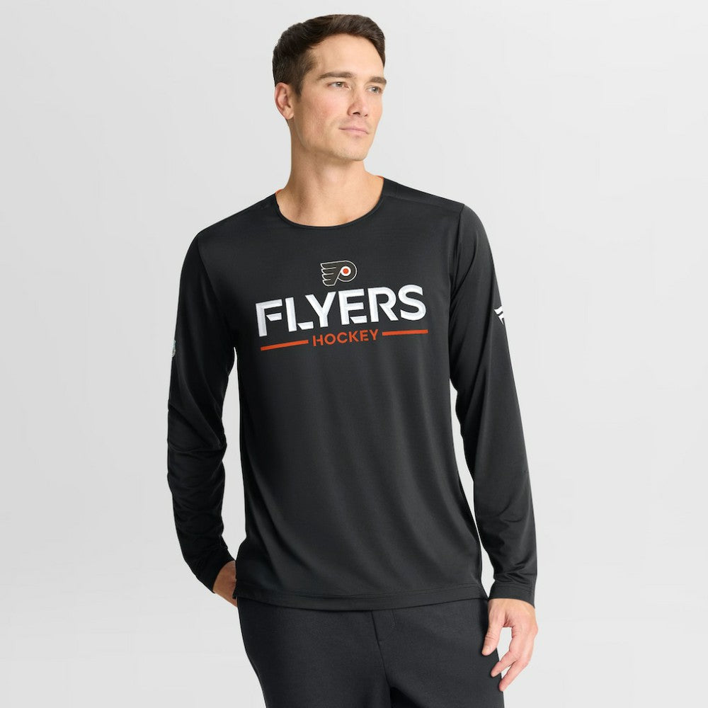 Philadelphia Flyers Fanatics Authentic Pro Rink Tech Long Sleeve T-Shirt - Black | Fanatics discount