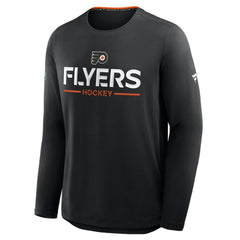 Philadelphia Flyers Fanatics Authentic Pro Rink Tech Long Sleeve T-Shirt - Black | Fanatics discount