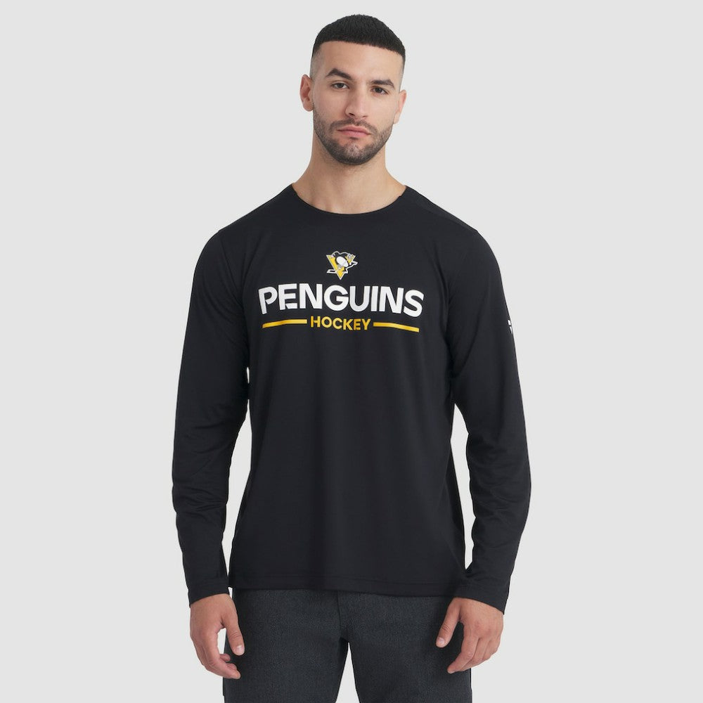 Pittsburgh Penguins Fanatics Authentic Pro Rink Tech Long Sleeve T-Shirt - Black | Fanatics sale
