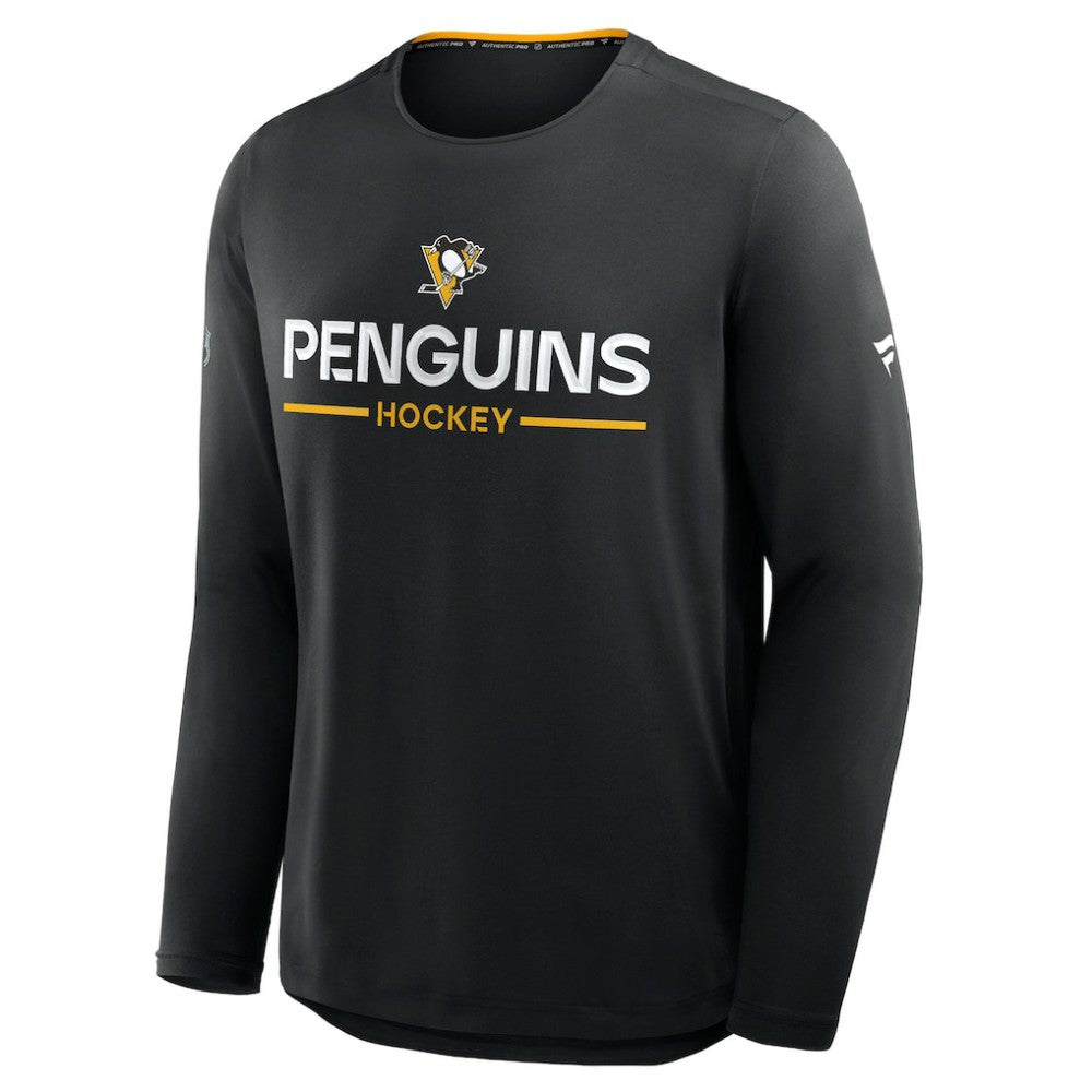 Pittsburgh Penguins Fanatics Authentic Pro Rink Tech Long Sleeve T-Shirt - Black | Fanatics sale