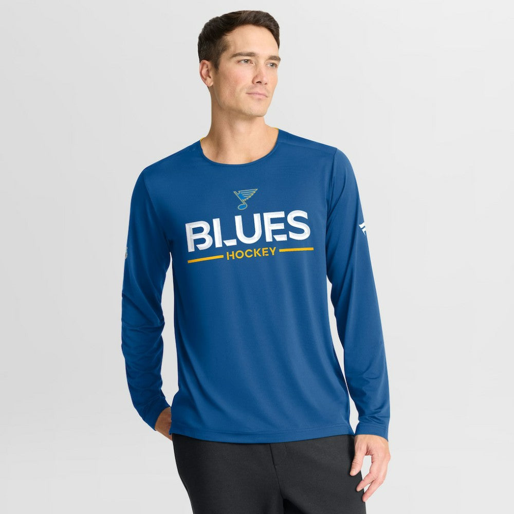 St. Louis Blues Fanatics Authentic Pro Rink Tech Long Sleeve T-Shirt - Blue | Fanatics sale