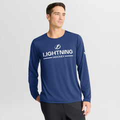 Tampa Bay Lightning Fanatics Authentic Pro Rink Tech Long Sleeve T-Shirt - Blue | Fanatics online