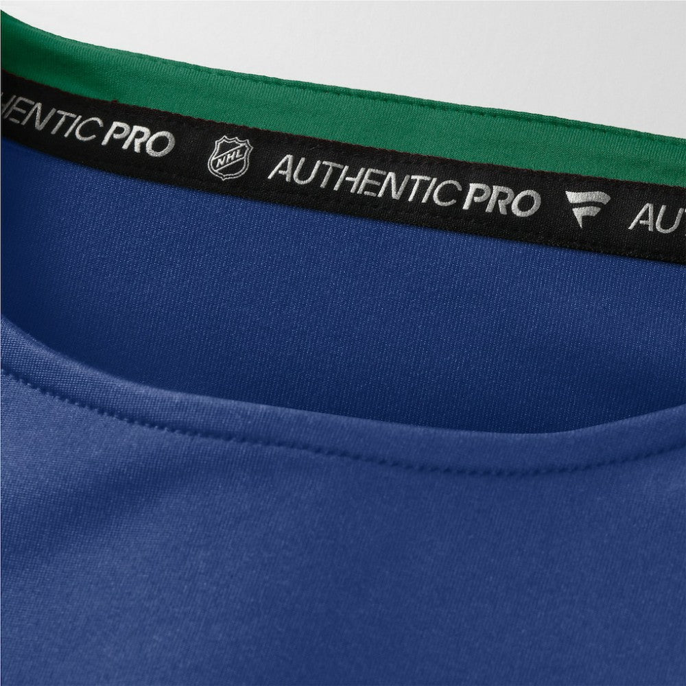 Vancouver Canucks Fanatics Authentic Pro Rink Tech Long Sleeve T-Shirt - Blue | Fanatics discount