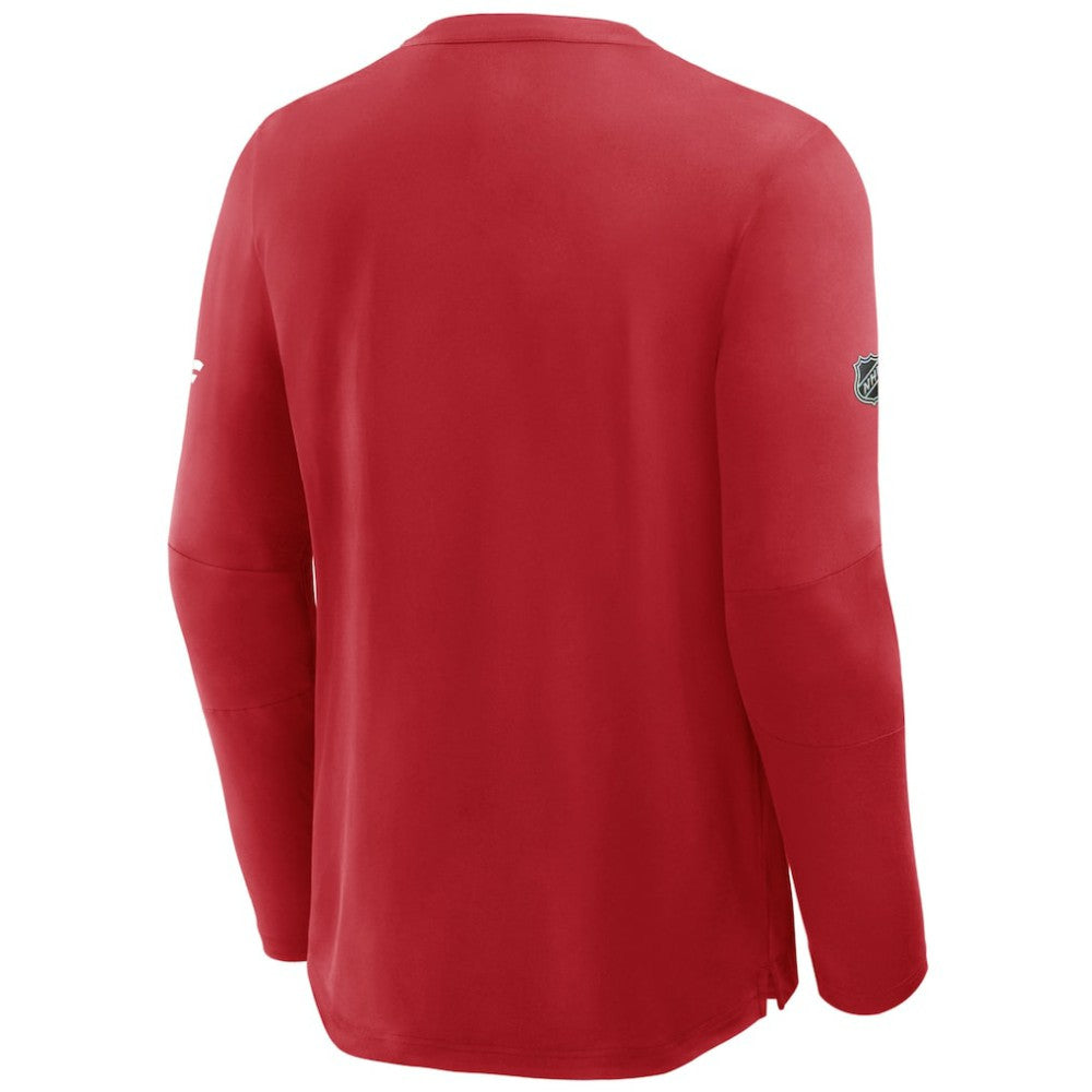 Detroit Red Wings Fanatics Authentic Pro Centennial Rink Tech Long Sleeve T-Shirt - Red | Fanatics on sale