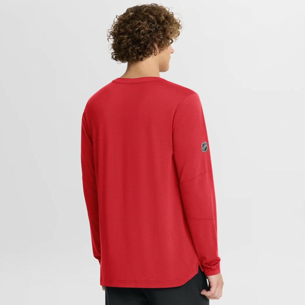 Chicago Blackhawks Fanatics Authentic Pro Centennial Rink Tech Long Sleeve T-Shirt - Red | Fanatics on sale