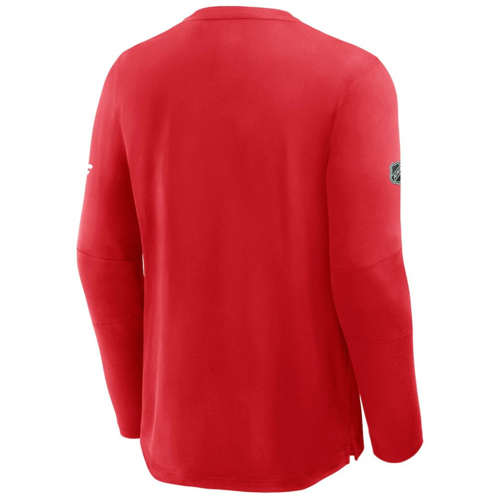 Chicago Blackhawks Fanatics Authentic Pro Centennial Rink Tech Long Sleeve T-Shirt - Red | Fanatics on sale