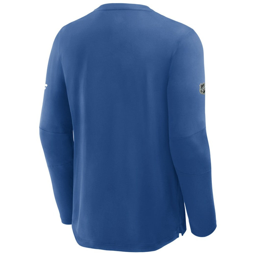 New York Rangers Fanatics Authentic Pro Rink Centennial Tech Long Sleeve T-Shirt - Blue | Fanatics sale