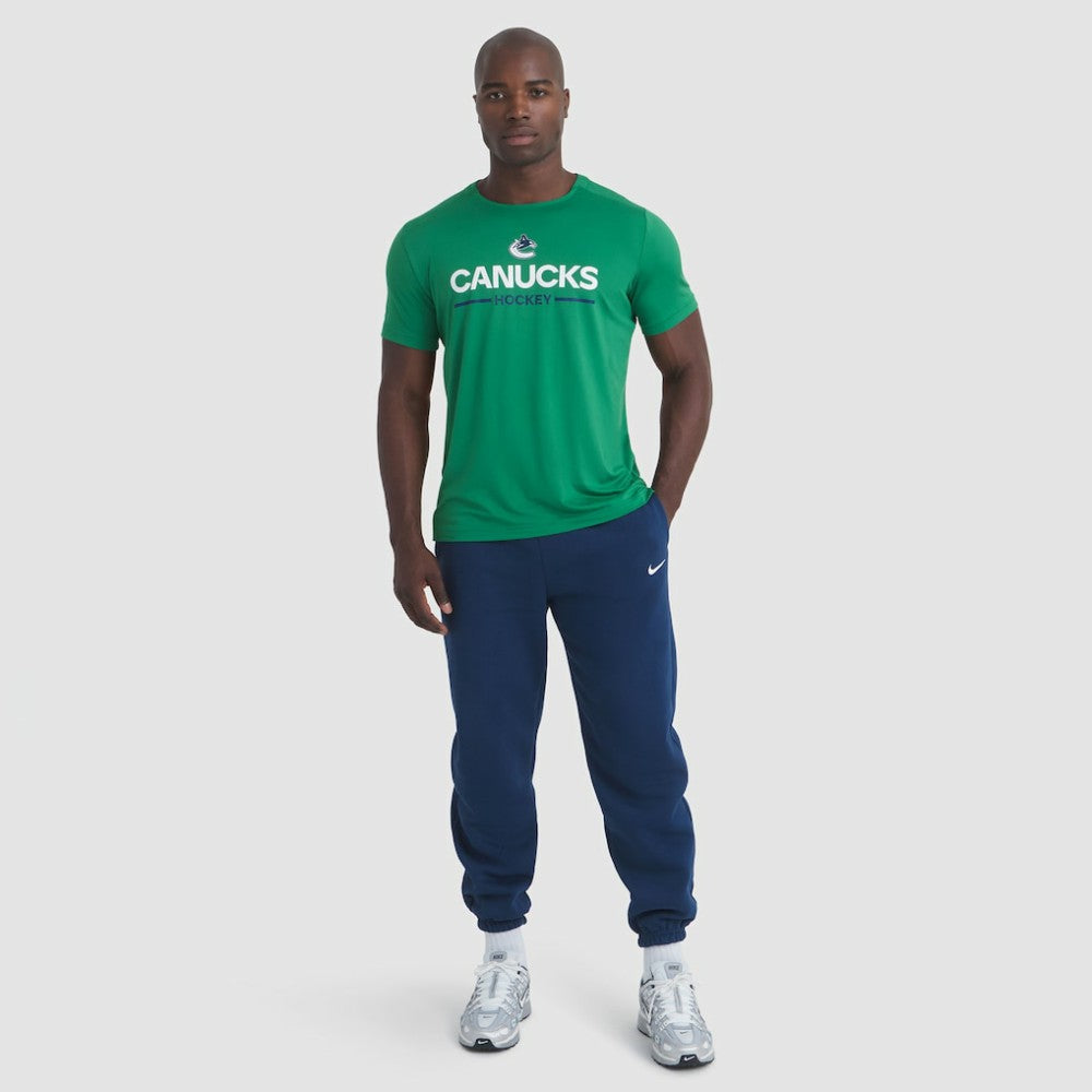 Vancouver Canucks Fanatics Authentic Pro Rink Tech T-Shirt - Green | Fanatics Lifestyle