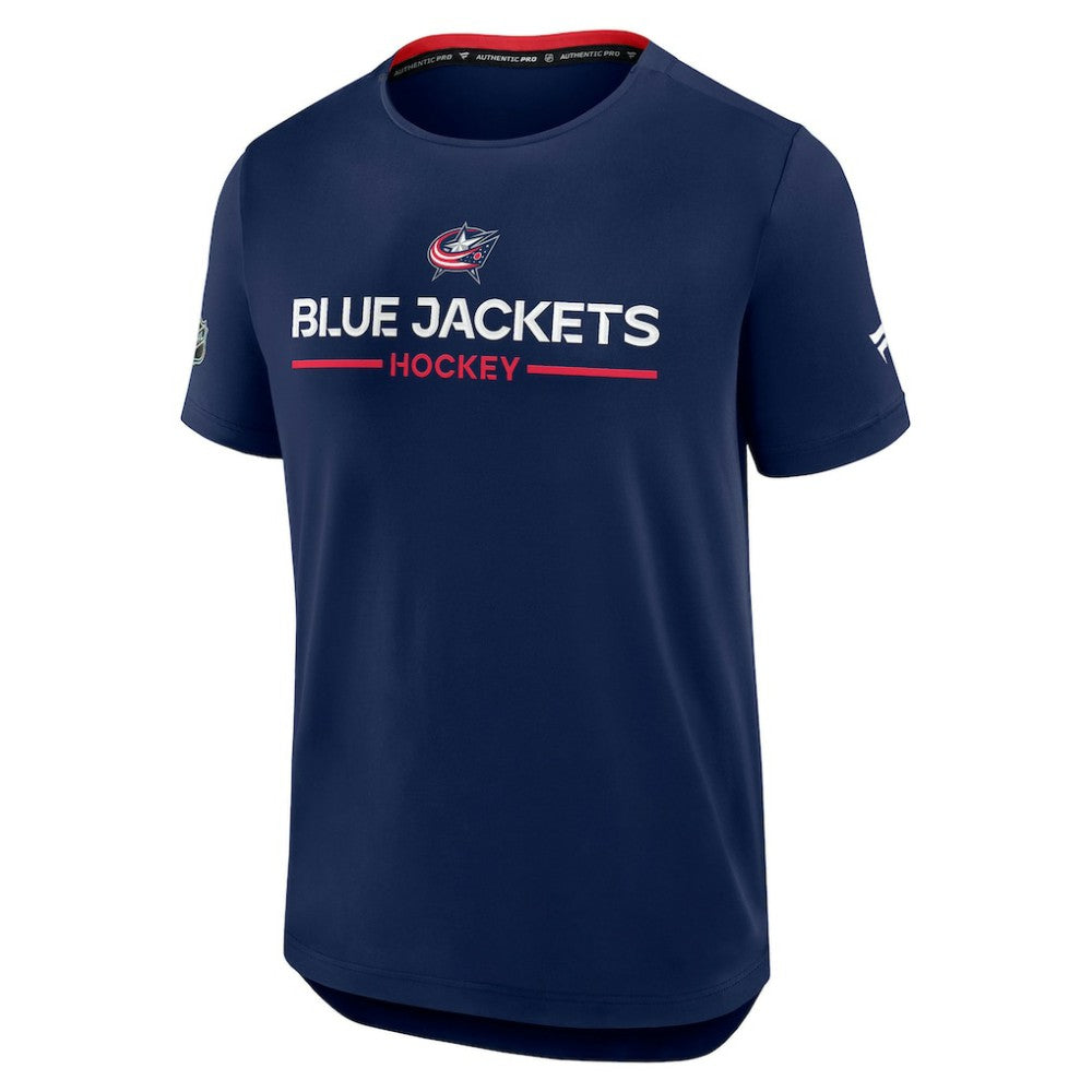Columbus Blue Jackets Fanatics Authentic Pro Rink Tech T-Shirt - Navy | Fanatics sale