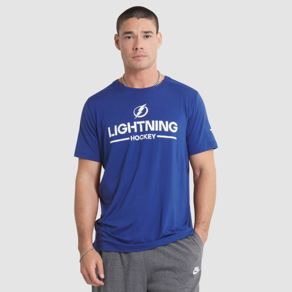 Tampa Bay Lightning Fanatics Authentic Pro Rink Tech T-Shirt - Blue | Fanatics on sale