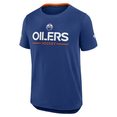 Edmonton Oilers Fanatics Authentic Pro Rink Tech T-Shirt - Royal | Fanatics Lifestyle
