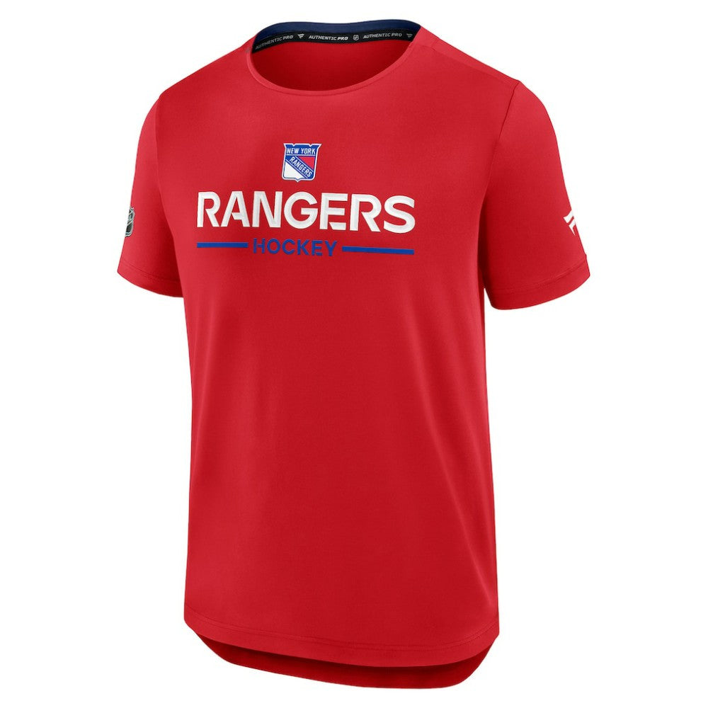 New York Rangers Fanatics Authentic Pro Rink Tech T-Shirt - Red | Fanatics online