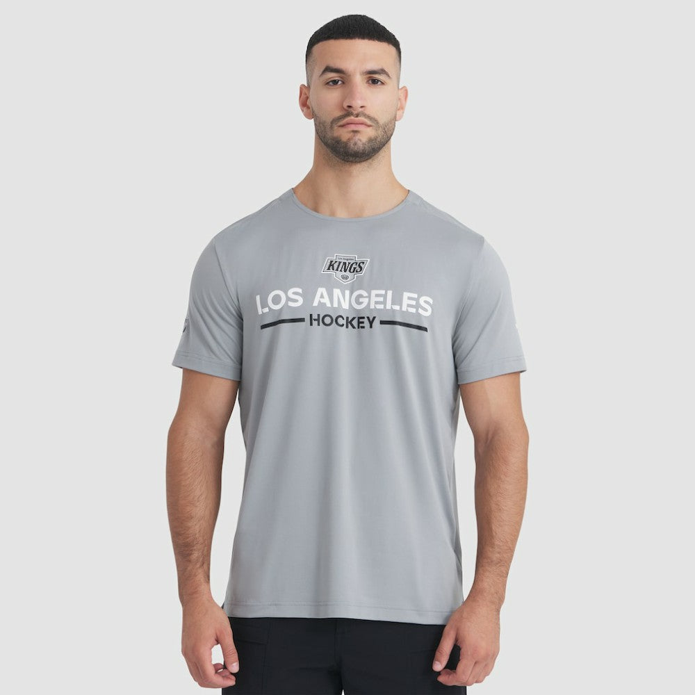 Los Angeles Kings Fanatics Authentic Pro Rink Tech T-Shirt - Gray | Fanatics Lifestyle