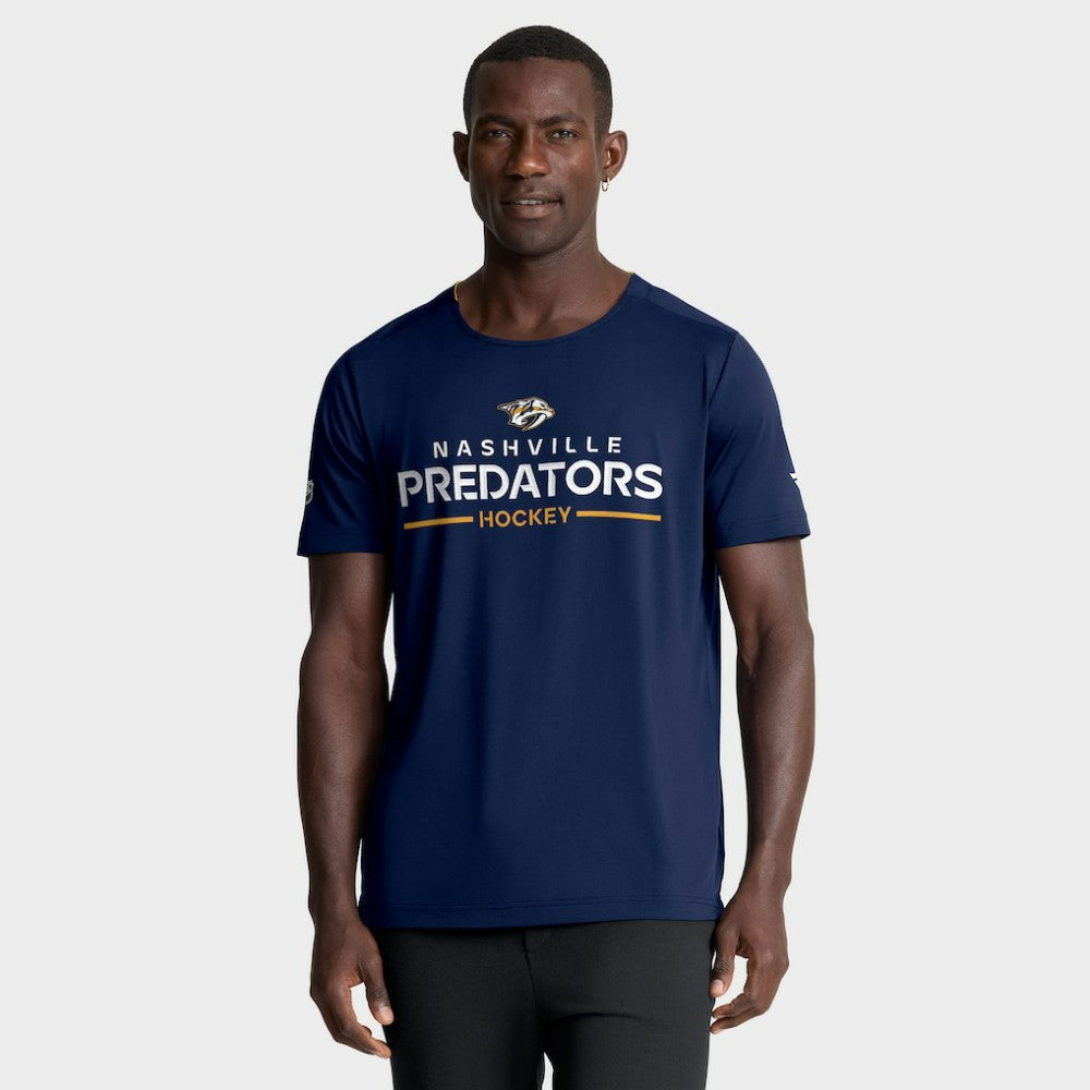Nashville Predators Fanatics Authentic Pro Rink Tech T-Shirt - Navy | Fanatics Lifestyle