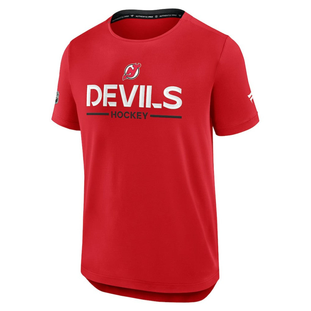 New Jersey Devils Fanatics Authentic Pro Rink Tech T-Shirt - Red | Fanatics sale