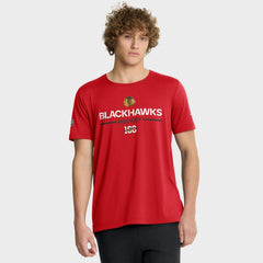 Chicago Blackhawks Fanatics Authentic Pro Centennial Rink Tech T-Shirt - Red | Fanatics Lifestyle