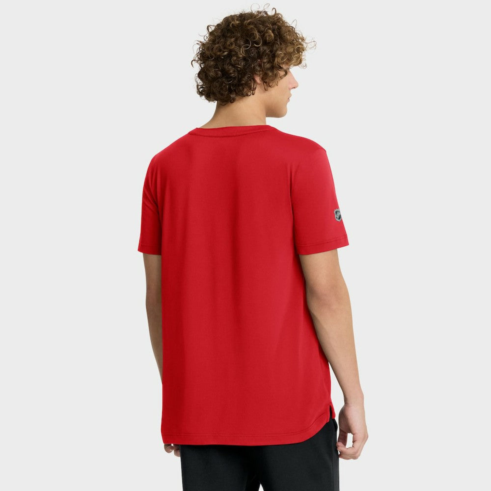 Chicago Blackhawks Fanatics Authentic Pro Centennial Rink Tech T-Shirt - Red | Fanatics Lifestyle