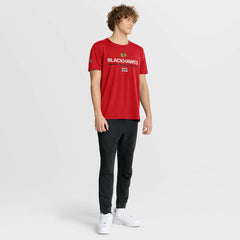 Chicago Blackhawks Fanatics Authentic Pro Centennial Rink Tech T-Shirt - Red | Fanatics Lifestyle
