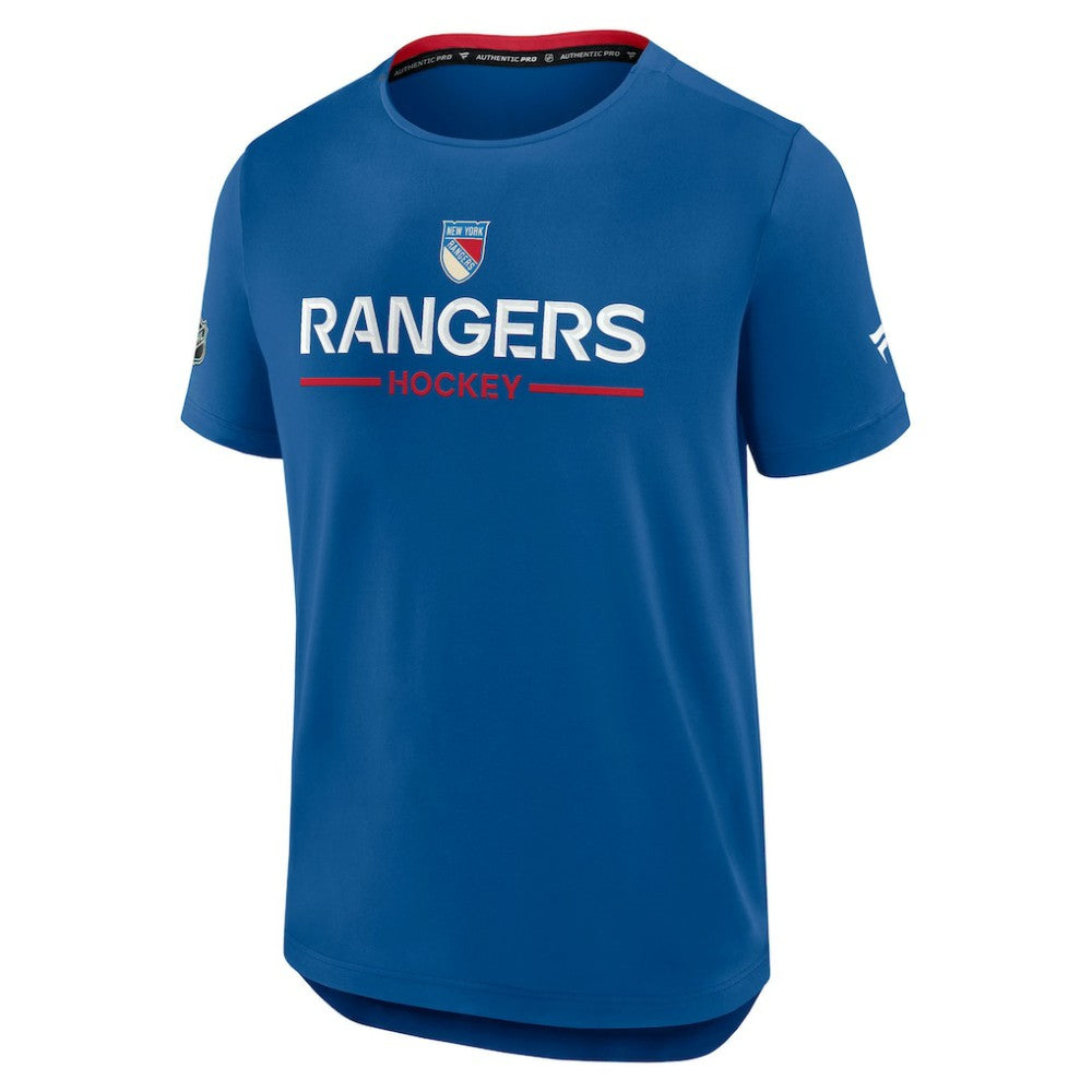 New York Rangers Fanatics Authentic Pro Rink Centennial Tech T-Shirt - Blue | Fanatics discount