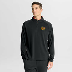 Chicago Blackhawks Fanatics Authentic Pro Rink Training Quarter-Zip Pullover - Black | Fanatics sale