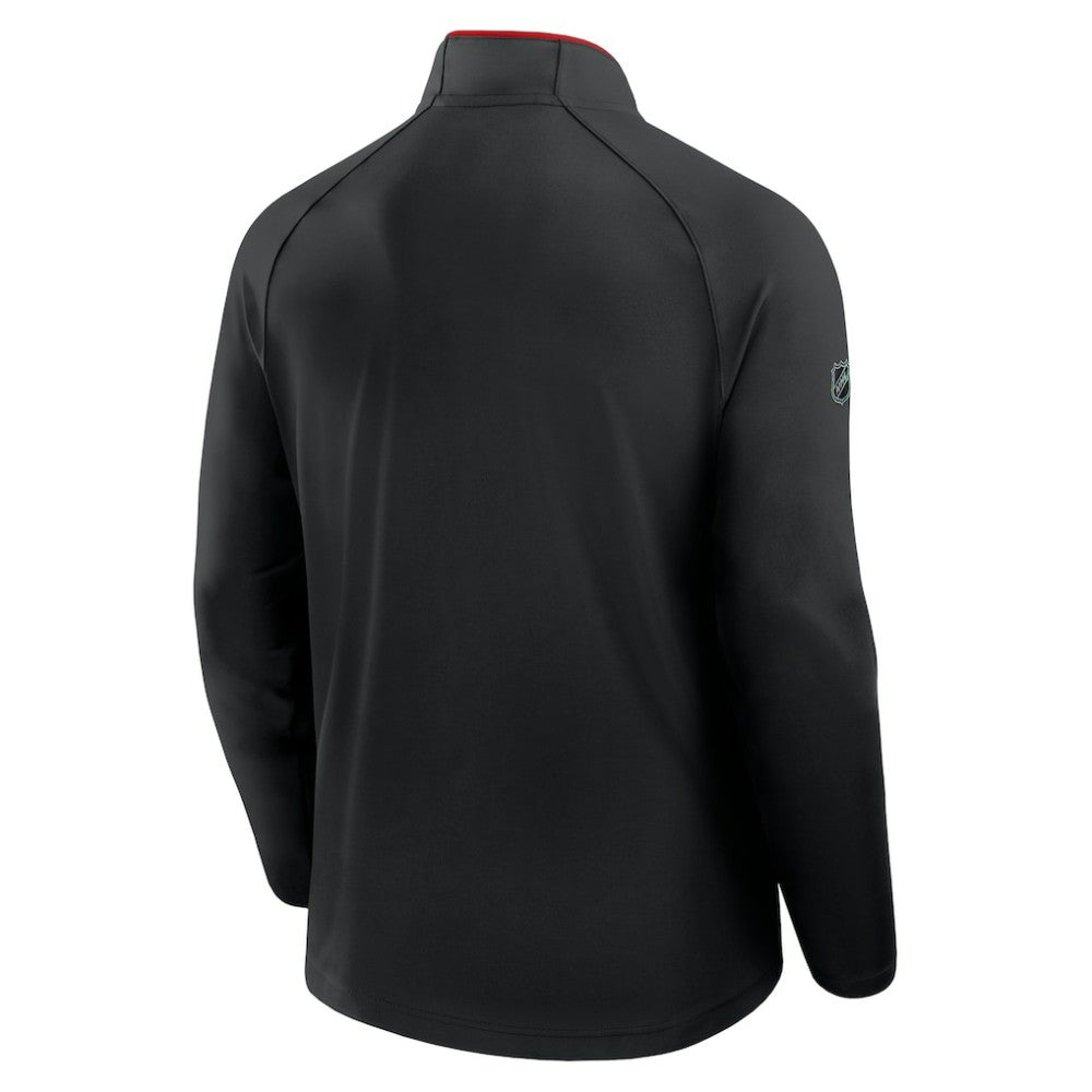 Detroit Red Wings Fanatics Authentic Pro Rink Training Quarter-Zip Pullover - Black | Fanatics sale