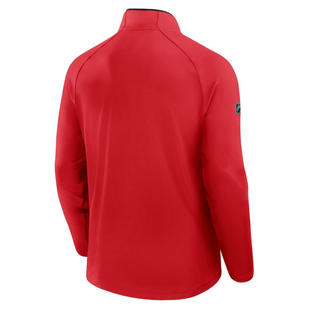 Chicago Blackhawks Fanatics Authentic Pro Rink Training Quarter-Zip Pullover - Red | Fanatics near me