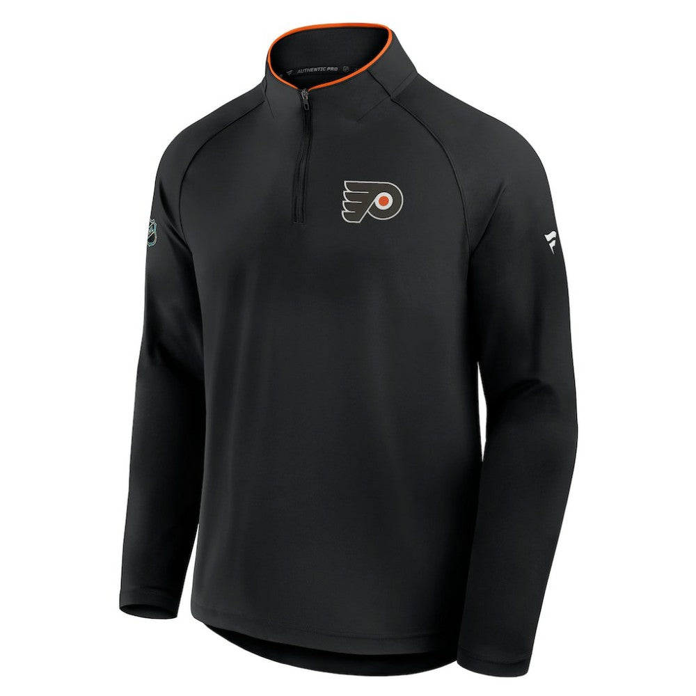 Philadelphia Flyers Fanatics Authentic Pro Rink Training Quarter-Zip Pullover - Black | Fanatics sale