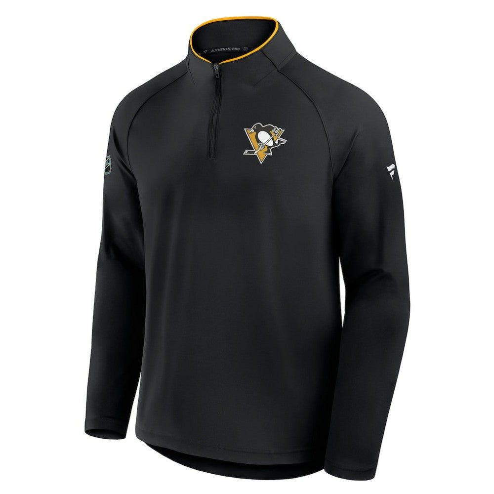 Pittsburgh Penguins Fanatics Authentic Pro Rink Training Quarter-Zip Pullover - Black | Fanatics online