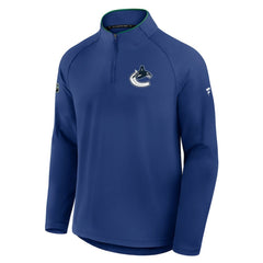 Vancouver Canucks Fanatics Authentic Pro Rink Training Quarter-Zip Pullover - Blue | Fanatics discount