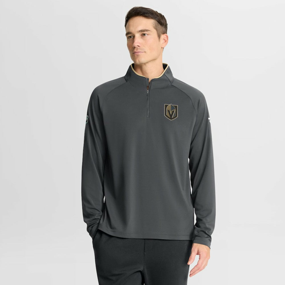 Vegas Golden Knights Fanatics Authentic Pro Rink Training Quarter-Zip Pullover - Gray | Fanatics on sale