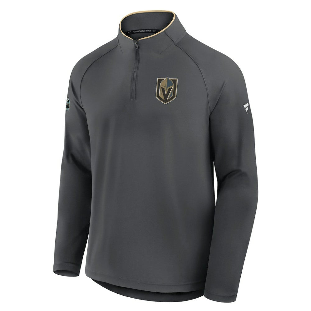 Vegas Golden Knights Fanatics Authentic Pro Rink Training Quarter-Zip Pullover - Gray | Fanatics on sale