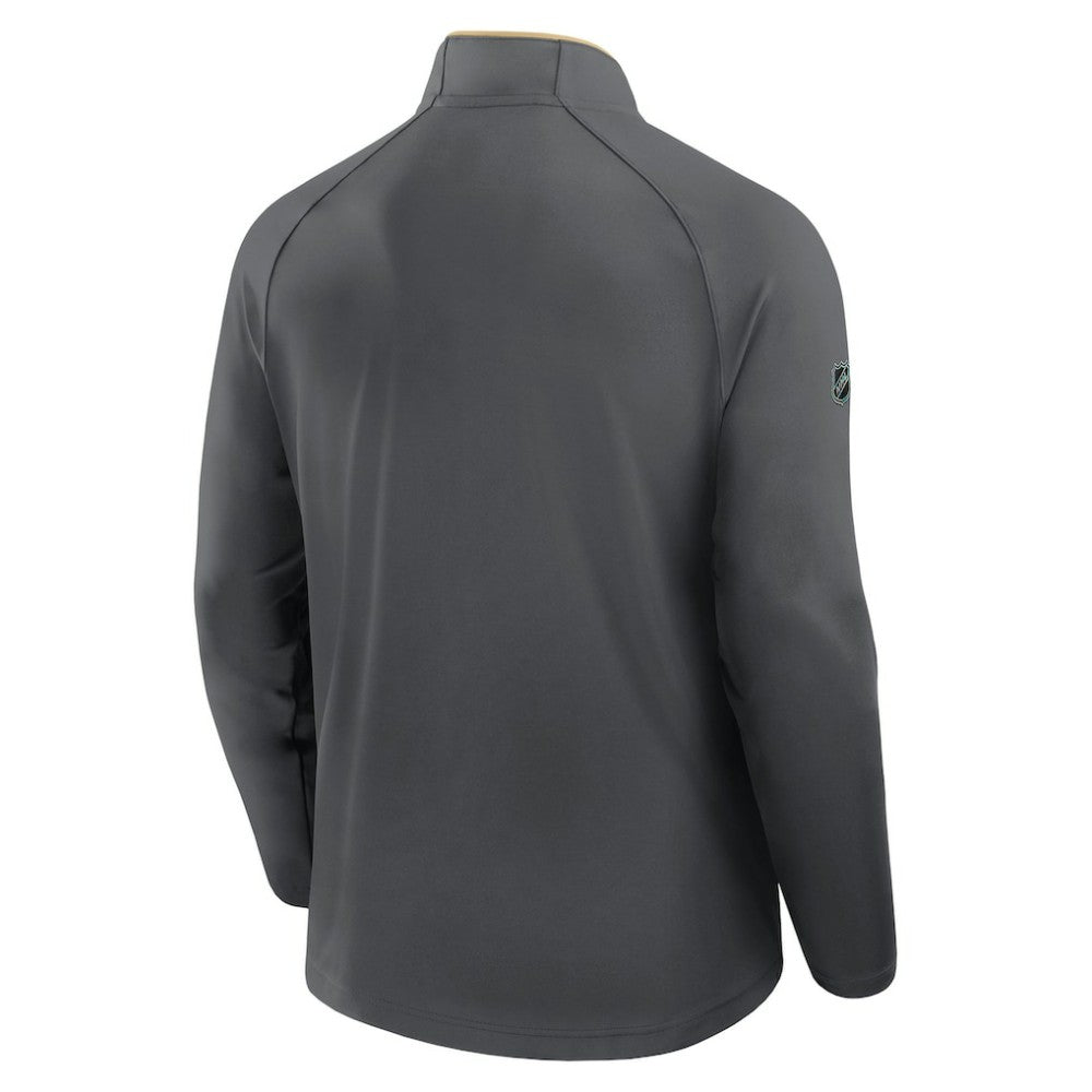 Vegas Golden Knights Fanatics Authentic Pro Rink Training Quarter-Zip Pullover - Gray | Fanatics on sale