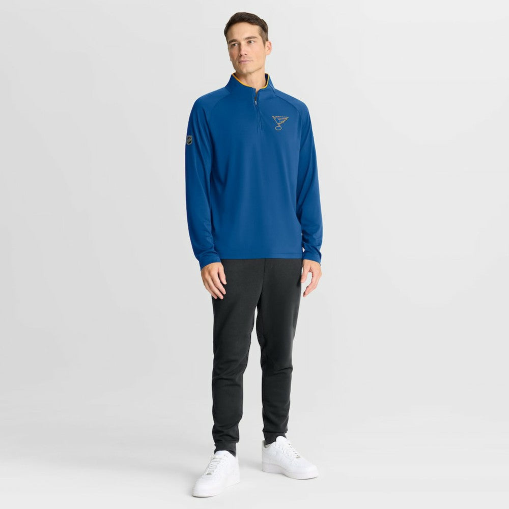 St. Louis Blues Fanatics Authentic Pro Rink Training Quarter-Zip Pullover - Blue | Fanatics Lifestyle