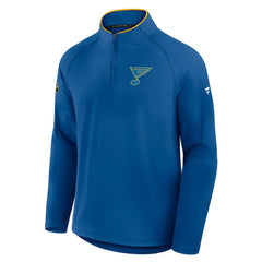 St. Louis Blues Fanatics Authentic Pro Rink Training Quarter-Zip Pullover - Blue | Fanatics Lifestyle