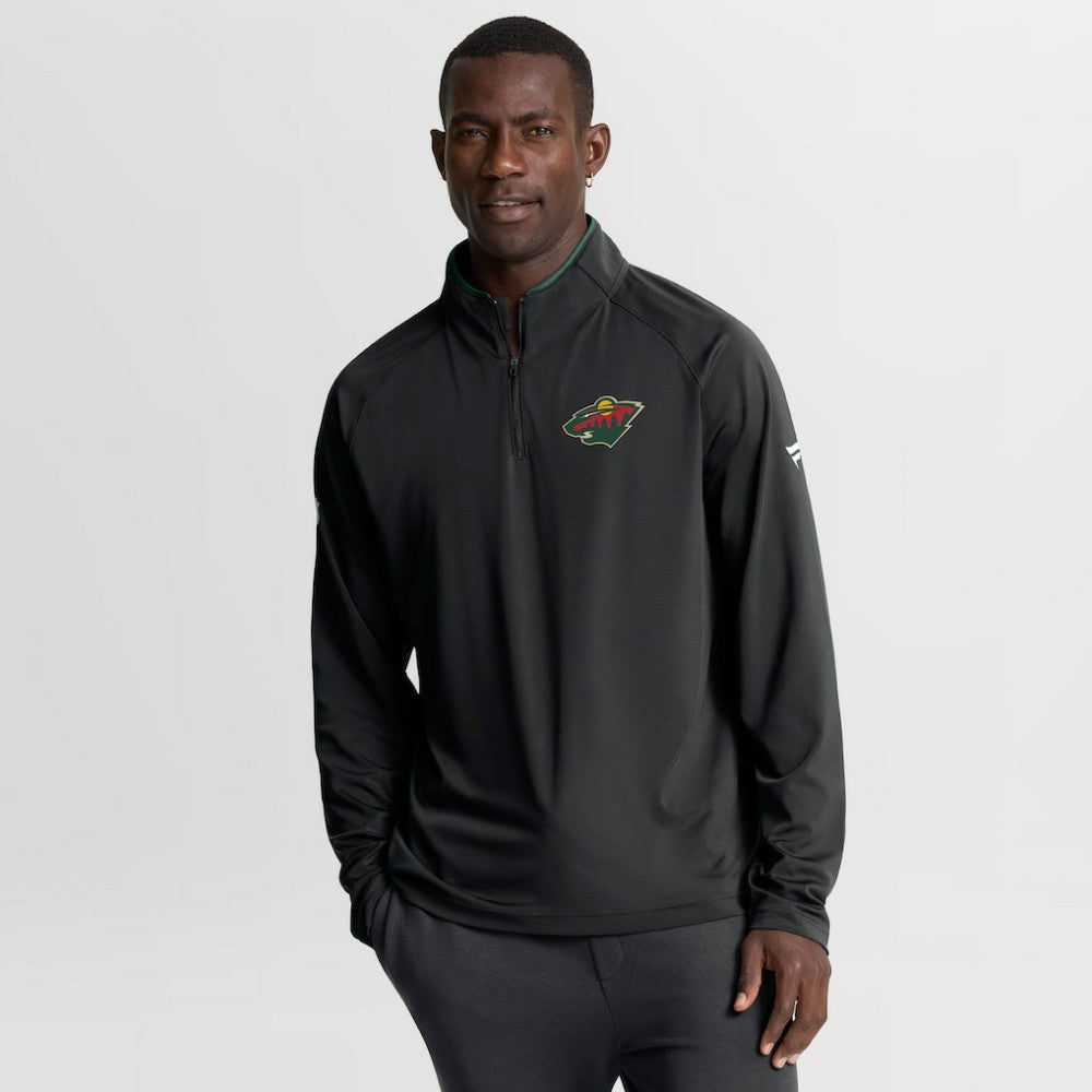 Minnesota Wild Fanatics Authentic Pro Rink Training Quarter-Zip Pullover - Black | Fanatics sale