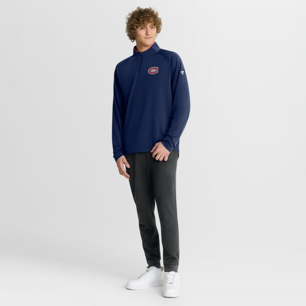 Montreal Canadiens Fanatics Authentic Pro Rink Training Quarter-Zip Pullover - Navy | Fanatics sale