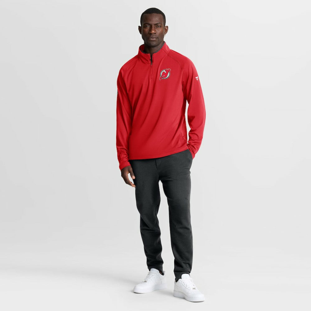 New Jersey Devils Fanatics Authentic Pro Rink Training Quarter-Zip Pullover - Red | Fanatics discount