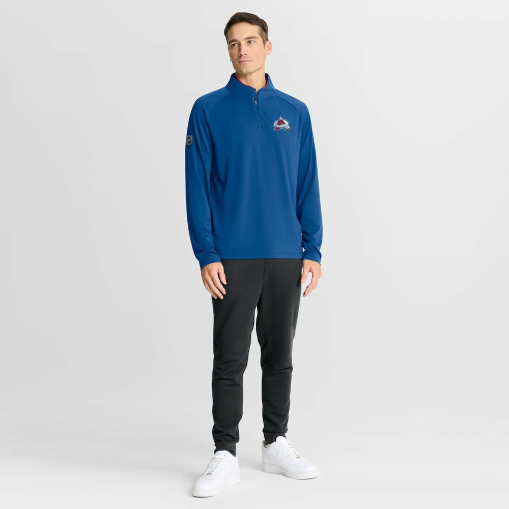 Colorado Avalanche Fanatics Authentic Pro Rink Training Quarter-Zip Pullover - Blue | Fanatics Lifestyle
