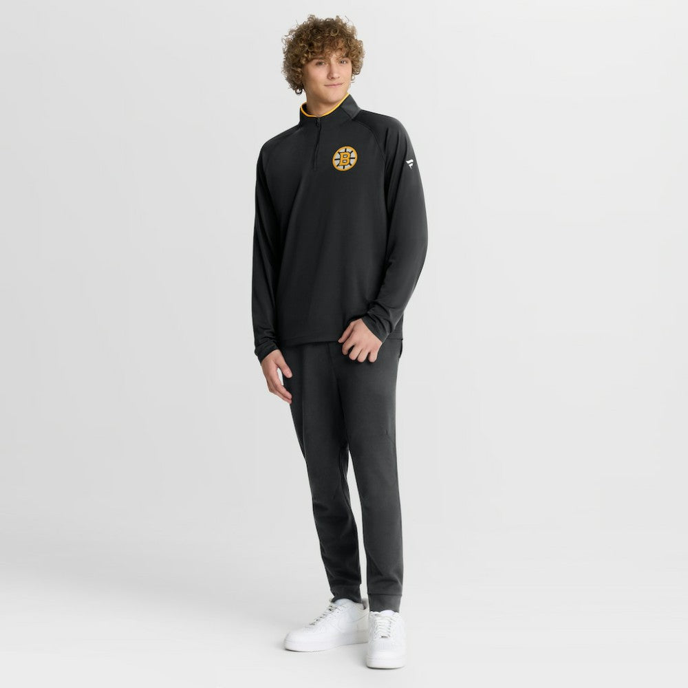 Boston Bruins Fanatics Authentic Pro Rink Training Quarter-Zip Pullover - Black | Fanatics Lifestyle