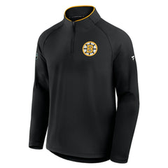 Boston Bruins Fanatics Authentic Pro Rink Training Quarter-Zip Pullover - Black | Fanatics Lifestyle