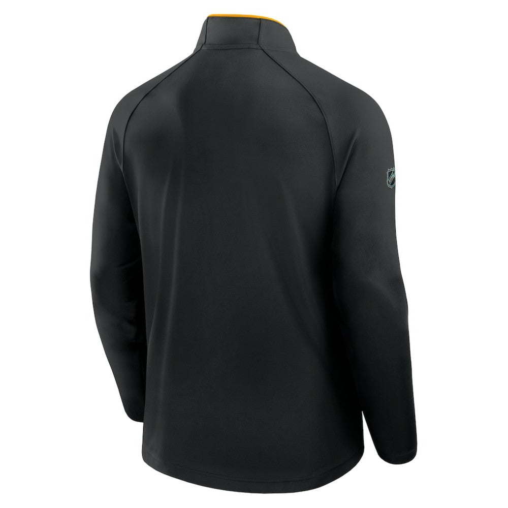 Boston Bruins Fanatics Authentic Pro Rink Training Quarter-Zip Pullover - Black | Fanatics Lifestyle