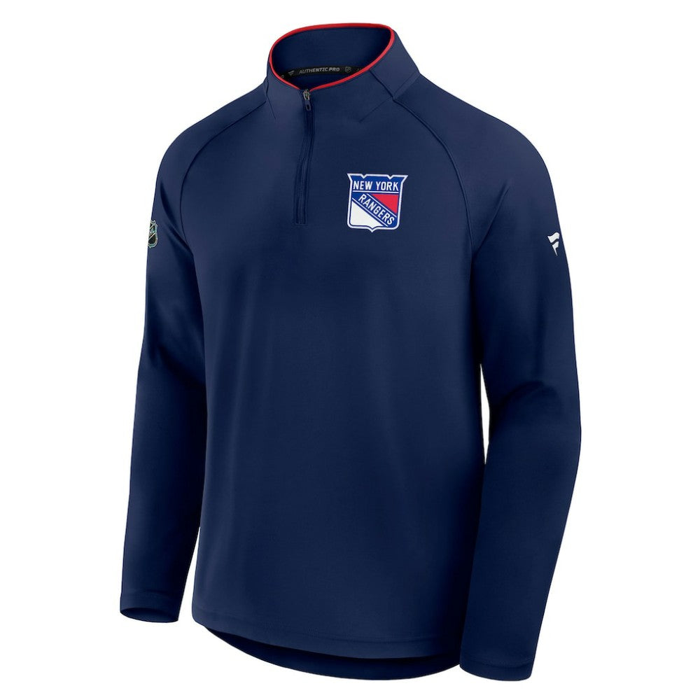 New York Rangers Fanatics Authentic Pro Rink Training Quarter-Zip Pullover - Navy | Fanatics on sale