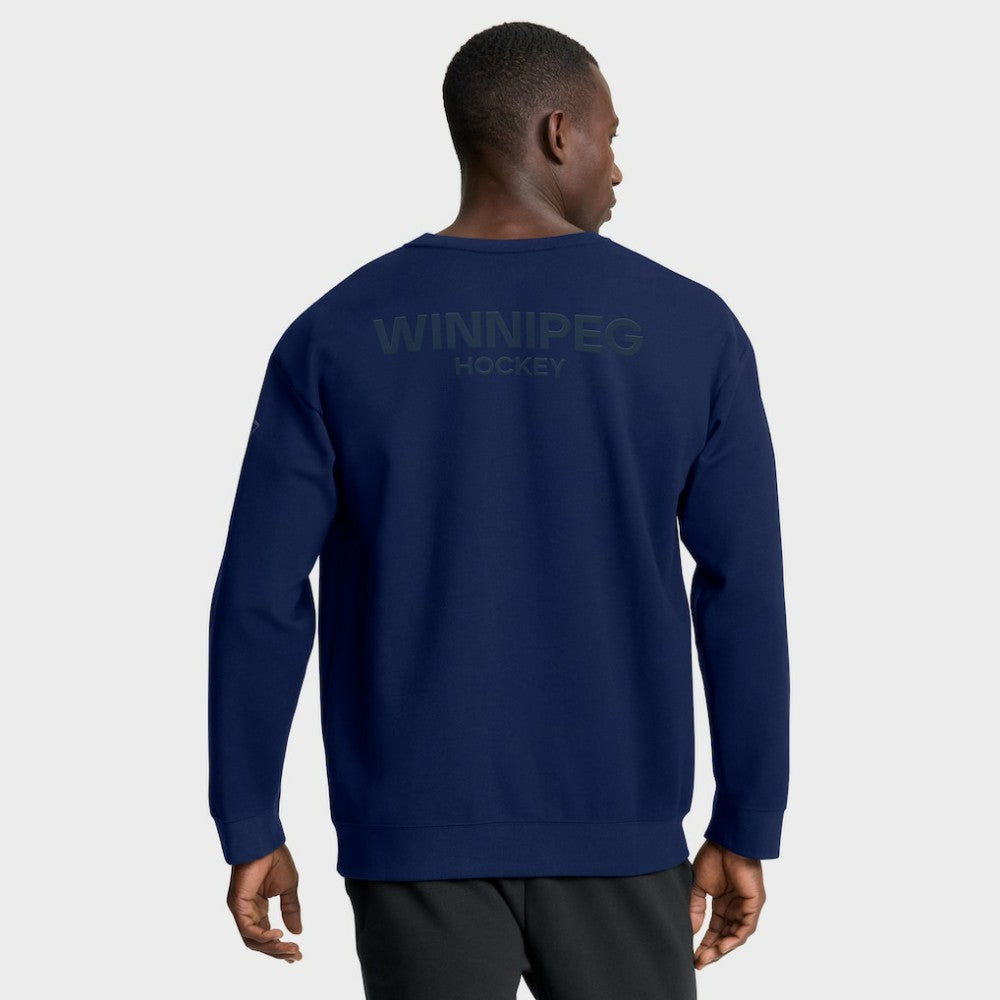 Winnipeg Jets Fanatics Authentic Pro Road Tri-Blend Sweatshirt - Navy | Fanatics online
