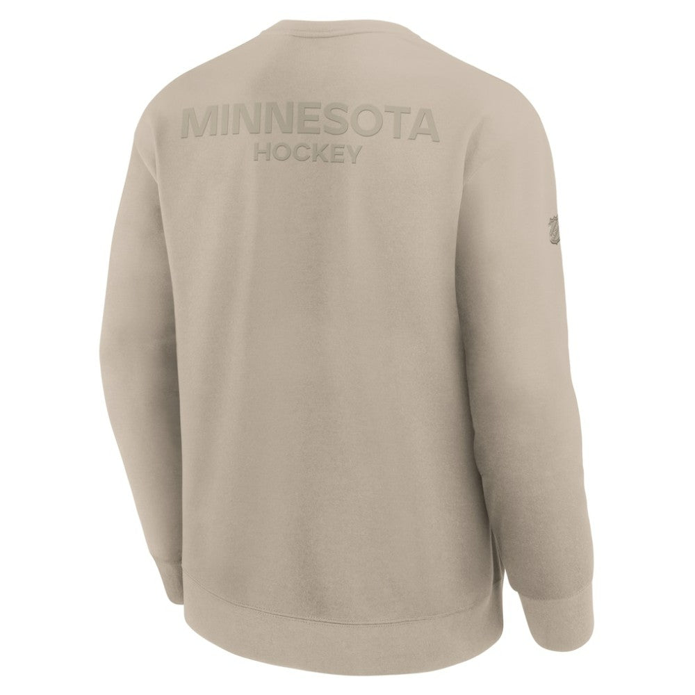 Minnesota Wild Fanatics Authentic Pro Road Tri-Blend Sweatshirt - Tan | Fanatics sale